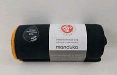 Manduka eQua Yoga Hand Towel Midnight (Navy) Microfiber 16×26.5″ Sweat Activated