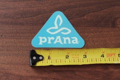 PRANA Yoga Clothing STICKER Decal NEW Teal