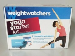 Weight Watchers Yoga Starter Kit 2 Complete Workouts DVD w/ Yoga Block & Strap