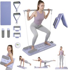 Pilates Board Set – Pilates Reformer, Multi-Foldable Pilates Reformer Set 4370