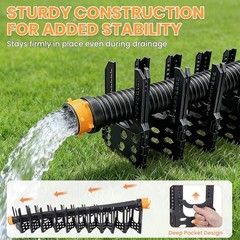 RV Sewer Hose Support Adjustable RV Hose Support Holder Camper Sewer 20FT Black
