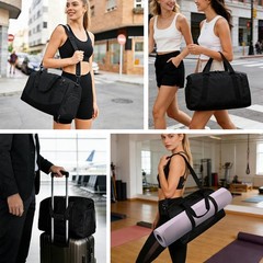 Yoga Mat Bag, Gym Workout Bag with Water Bottle Pocket, Pilates Bag for with …