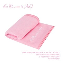 DoesThisComeInPink – Pink Microfiber Yoga Mat Towel Gym Corner Pockets Women