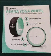 URBNFit Asana Yoga Wheel 12 Inch Roller Designed for Stretching & Flexibility