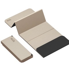 1/2 Inch 70″x24″ Foldable TPE Yoga Mat, Thick Non Slip Pilates Mat