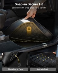 3W Floor Mats for Lexus GX460 2014-2023 (only for 7 seat), TPE All Weather Cu…