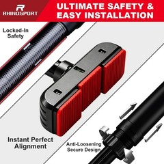 RHINOSPORT Door Pull Up Bar Doorway Chin Up Bar from 69-92 cm (27.1in-36.2in)…