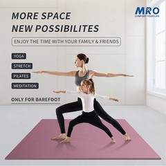Extra Large Non-Slip Yoga Mat 12’x6′ 9MM Thick for Home Gym, Pilates & Fitness