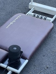 Pilates Reformer- New Roller Wheels & Shoulder Pads. Foot Bar