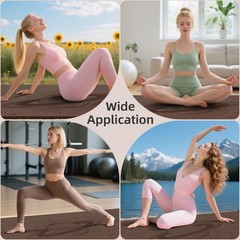 Extra Wide Yoga Mat, 72″x40″x0.4″Thick, Large Exercise Mat, Oversized Non Sli…