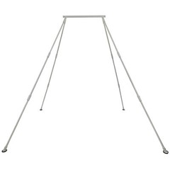 Adjustable Silvery Steel Stand Portable Aerial Rig Frame Yoga Swing Bar Fitness