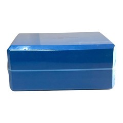 SEALED Hugger Mugger 4″ Foam Yoga Block Dark Blue Lightweight Support Prop NEW