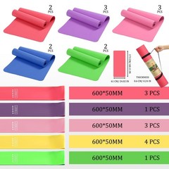 Hoolerry 36 Pieces Yoga Mats Sets Includes 12 Pcs Yoga Mats Bulk 68” x 24&