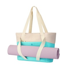 Axcone Women’s Yoga Tote Bag with Luggage Sleeve & Mat Straps – Gym Work Bag …