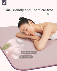 KEEP Yoga Mat 7Mm Thick Non Slip – Extra Cushion TPE Exercise Mat for Home Worko