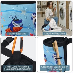 Fanosy Chalk Bag for Rock Climbing Gym & Bouldering – Large Capacity Blue