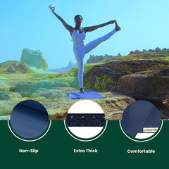 Jade Fusion Yoga Mat, Luxurious Comfort & Sturdy Workout Mats for Home Gym, 68″
