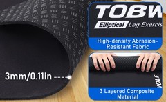 Non-Slip Workout Mat for Ellipse Leg Exerciser, Ellipse Machine Mat, Exercise