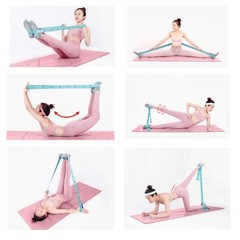 Meishen Stretching Straps Hamstring Stretcher Device Elastic Exercise Blue