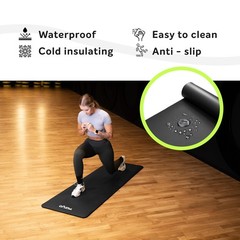 Yoga Mat For Yoga Gymnastics And Pilates Made Of Non Slip Nbr Foam Fitness M…