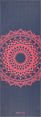 Gaiam Print Yoga Mat, Non Slip Exercise & Fitness Mat for All Types of Yoga, Pil