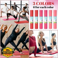 Amylove 12 yoga mats bulk red rose pink 68″