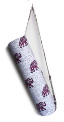 Indian White Elephant Yoga Mat Carrier Bag Mandala Large Shoulder Strap
