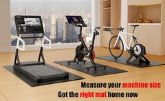 Bike Mat Compatible with Peloton Bike,Elliptical,Treadmill Mat, 6mm Thick, Under