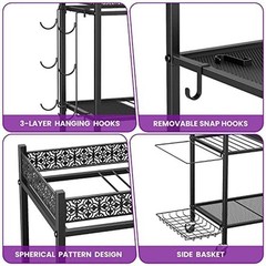 Yoga Mat Storage Rack Home Gym Efficient Storage Durable Reliable Detachable New