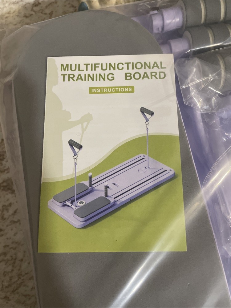 Pilates Reformer Board Set 5 in 1 Foldable Sliding Workout Home Gym New