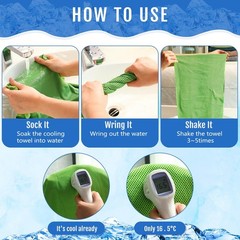 Hosuly 15 Pack Cooling Towels 40 X 12 Cooling Towels For Neck And Face Iced