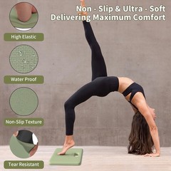 Foldable Yoga Knee Pads Cushion, Knee Mat for Man Woman (12 “x 17” x 1 “after…