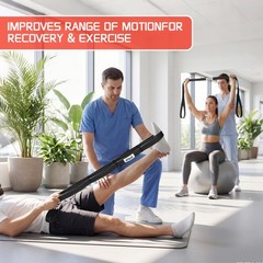 Stretching Strap for Physical Therapy and Home Rehab, 10 Loops NonElastic Yog…
