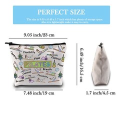 GJTIM Pilates Bag, Canvas Cosmetic Case for Fitness Instructor, Bag