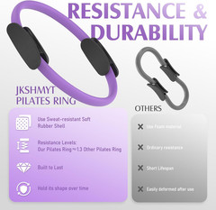 Pilates Ring Fitness Circle for Women, Pilates Equipment – 14.5″ Home Magic Exer
