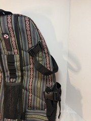 Urorae Yoga Mat Sling Backpack Bag Striped Multi-Color Crossbody Travel Pack