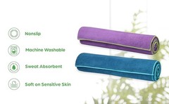 Yoga Towel – Mat Sized Active Dry Non Slip Moisture Wicking Sweat Absorbent