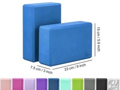 2 PCS Yoga Blocks Gym Exercise Fitness Bricks Pilates Stretch Handstand