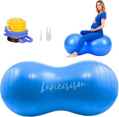 Peanut Ball for Physical Therapy 90 * 45cm with Pump, Exercise Yoga Ball