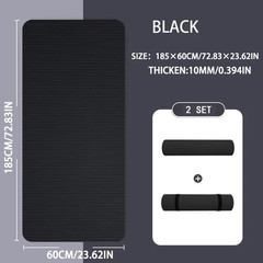 10/15MM Thick NBR Yoga Mats Anti-Slip Sport Fitness Mat Blanket for Exercise Yog