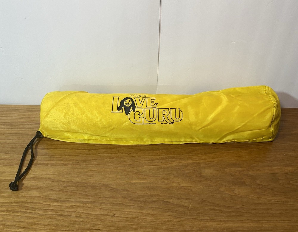 The Love Guru Movie Yellow Yoga Mat and Cover Holder Carrier Bag Rare – Preowned