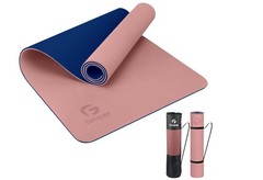 Eco-Friendly TPE Foldable Yoga Mat Double-Sided Non-Slip Travel Pilates