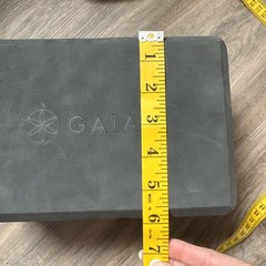 Gaiam Yoga Block Supportive Foam Soft Non-Slip Surface Mediation – Gray