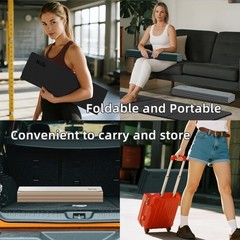 1/2 Inch 70″x24″ Foldable TPE Yoga Mat, Thick Non Slip Pilates Mat