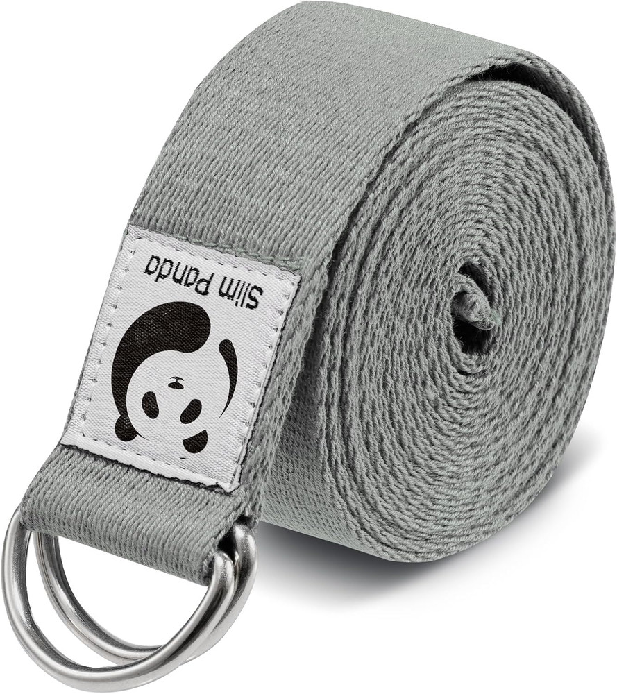 Adjustable Cotton Yoga Strap for Stretching, Flexibility & Pilates Workouts