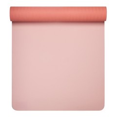 6mm PVC Printed Oval-Stripe Pink Rose Yoga Mat, 24×68 Inch