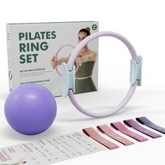 Pilates Ring Set – 14” Circle (38 lbs Resistance), 9.8” Pilates , 5 Resistanc…