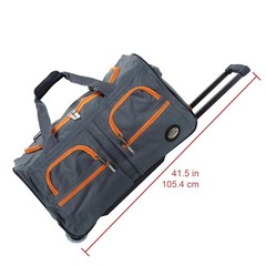 Rockland Rolling Duffel Bag 30″ CHARCOAL