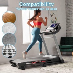 Non-Slip Treadmill Mat Pads, 4×4 Inch High Density Silicone Exercise Equipment