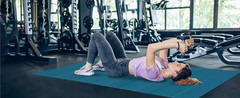 Foldable Large Yoga Mat: Extra 6mm & 8mm Thick Workout Mat for Home Gym and